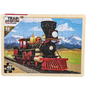 15.75" x 11.75" 48PC Train Puzzle