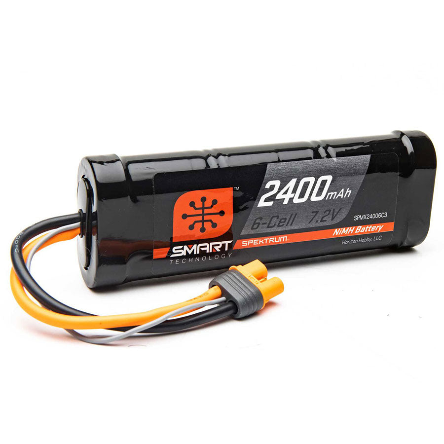 Spektrum 6 Cell 1800mAh 7.2V Smart NiMH: EC3 (SPMX1800C3)