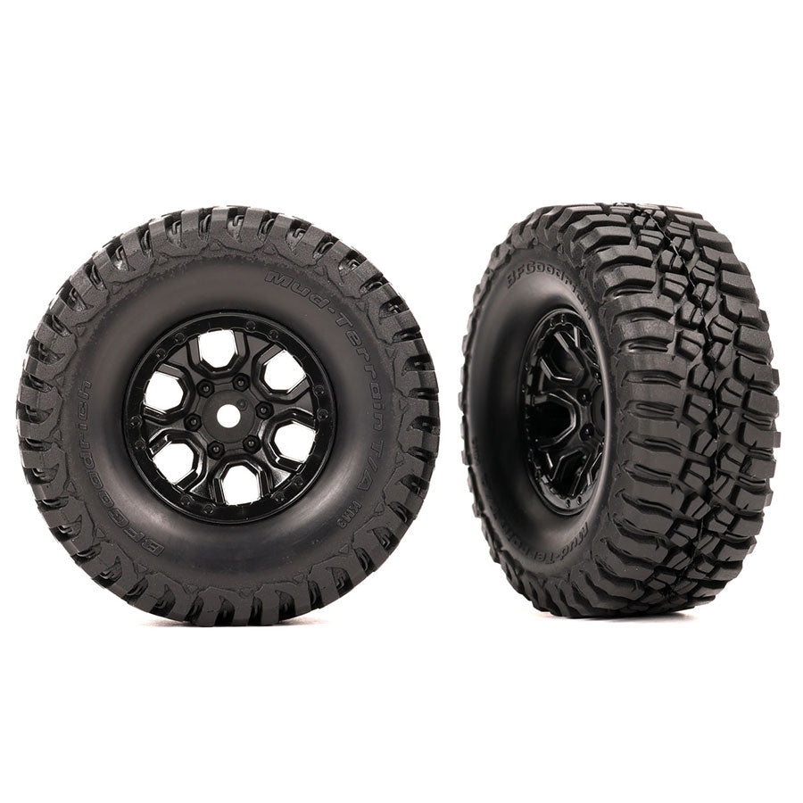 Mud Terrian Tires and Wheels, Assembled Black (2)