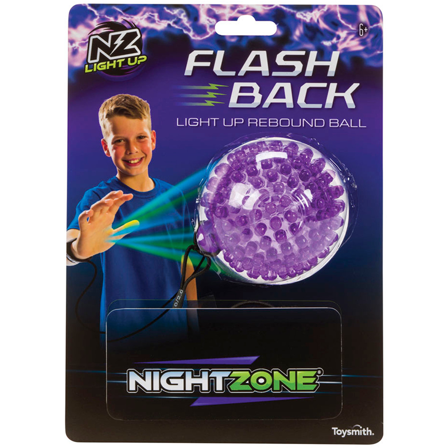 Nightzone Light Up Flash Back Rebound Ball