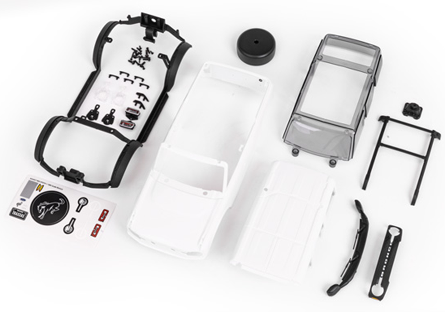 Body, TRX-4M Ford Bronco, Complete, Unassembled, White: 9711