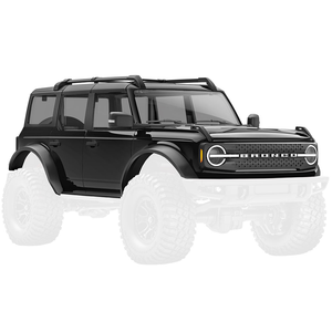 Traxxas Body, 1/18 Ford Bronco, Complete, Black (9711-Black)