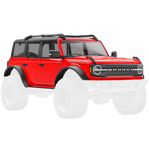Traxxas Body, 1/18 Ford Bronco, Complete, Red (9711-Red)