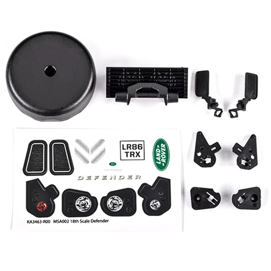 Grille/ Mirrors, Side (L&R)/Tire Cover (fits #9712 body): 9720