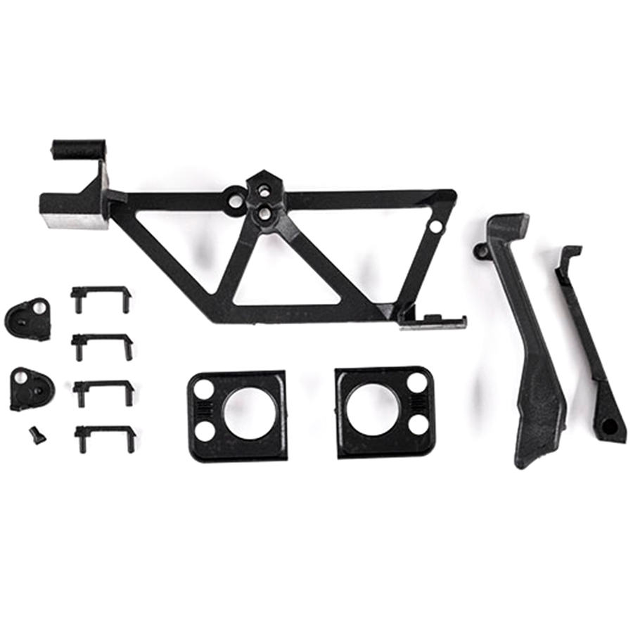 Door Handles (4)/ Light Mounts, Retainers, Bumper (fits #9712 body): 9731