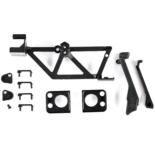 Door Handles (4)/ Light Mounts, Retainers, Bumper (fits #9712 body): 9731