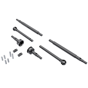 Traxxas Axle Shafts, Front (2), Rear (2)/ Stub Axles, Front (2) (Hardened Steel) (9756)