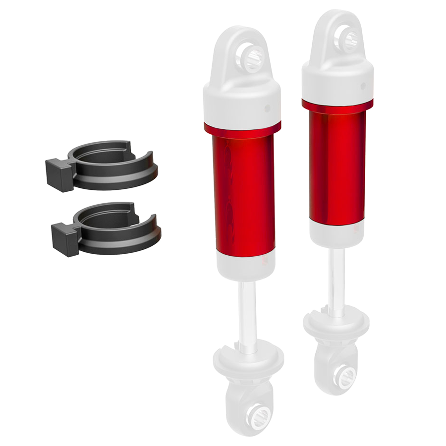 Body, GTM Shock, 6061-T6 Aluminum, Red: 9763-Red