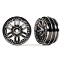 Traxxas Wheels, 1.0", Black Chrome (2) (9768-BlkCr)
