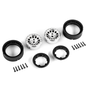 Traxxas Wheels, 1", Method Race 105 Beadlock, Satin Chrome (2) (9781-Satin)