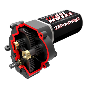Traxxas Transmission, Complete, Low Range (Crawl) with Titan 87T Motor (9791R)