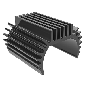 Traxxas Heat Sink, Dark Titanium, For Titan 87T Motor (9793-Gray)