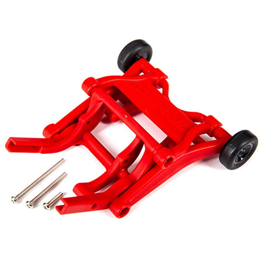 Traxxas Wheelie Bar, Assembled – Red for 1/10 2WD Models (Slash, Rustler, Stampede, Bandit, BigFoot) (3678R)
