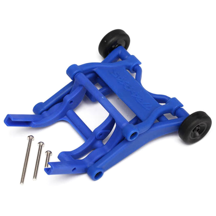 Traxxas Wheelie Bar, Assembled – Blue for 1/10 2WD Models (Slash, Rustler, Stampede, Bandit, BigFoot) (3678X)