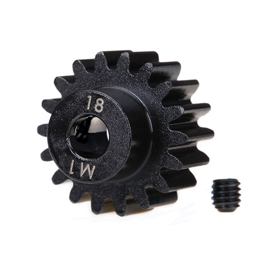Traxxas 18T Machined Pinion Gear, 1.0 MP for X-Maxx & XRT (6491R)