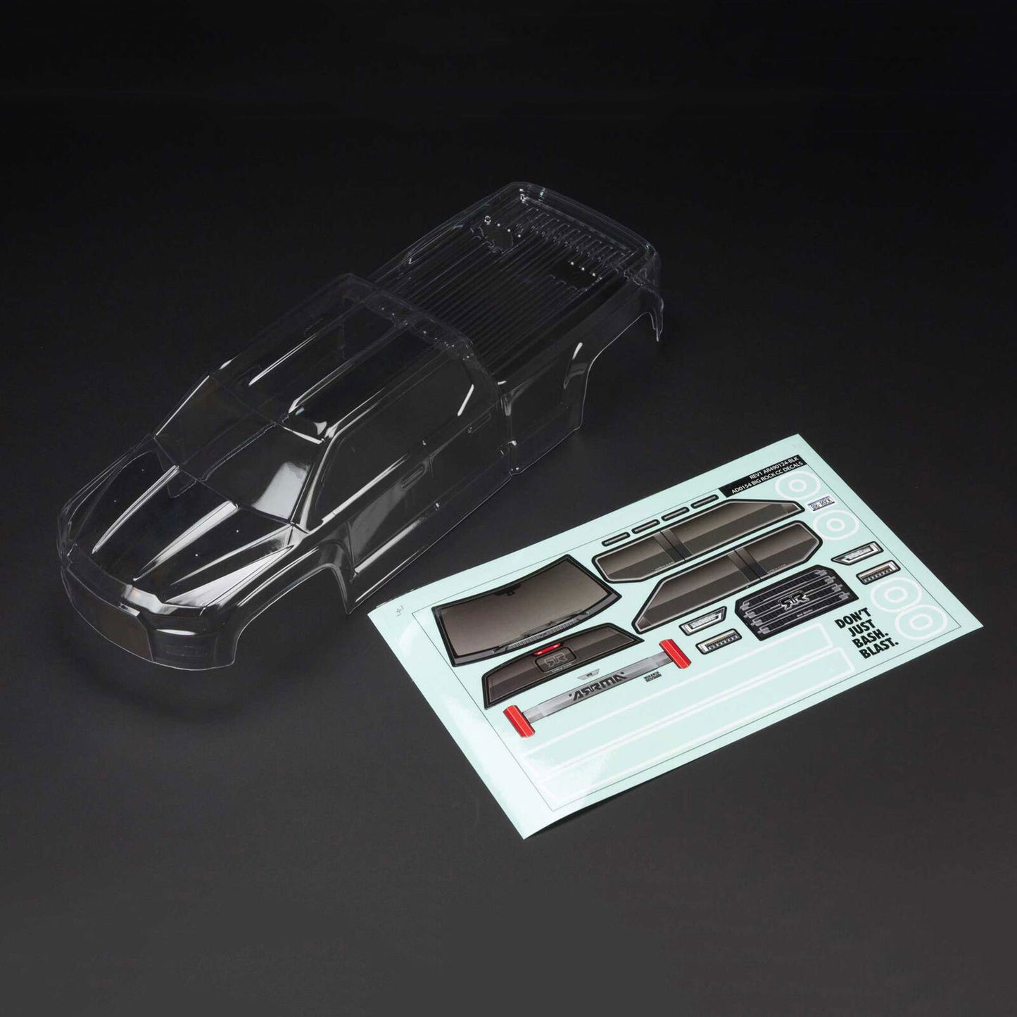 Big Rock Crew Cab 4X4 Clear Body (Inc. Decals): ARA402284