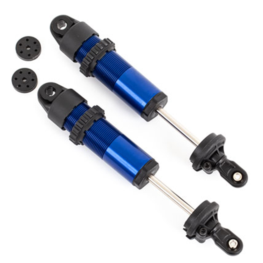 Traxxas Shocks, GT-Maxx, Long, Aluminum (Blue) (2) (9661)