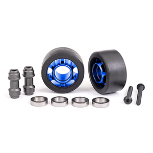 Traxxas Blue Aluminum Wheelie Bar Wheels with Hardware (2) (7775X)
