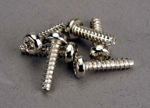 Traxxas Screws, 3x12mm roundhead self-tapping (6) (2676)