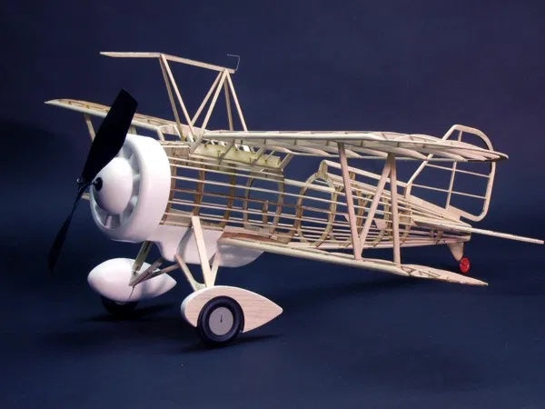 30" Wingspan Curtiss F9C2 Sparrowhawk Rubber Pwd Aircraft Laser Cut Kit