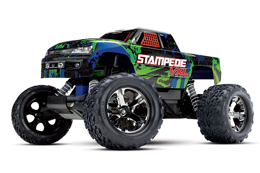 1/10 Stampede, 2WD, VXL, RTR w/TSM (Requires battery & charger): Green