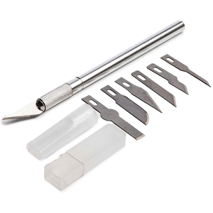 Aluminum Knife w/6 Assorted Blades, #1 Light Duty