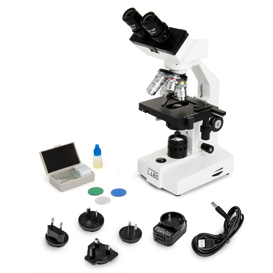 Celestron CB1000CF Compound Binocular Microscope, 40-1000X (44135)
