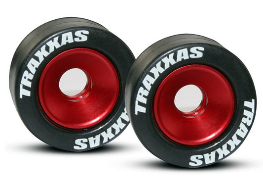 Alum. Wheels, Red (2) Rubber Tires: Revo, ERevo