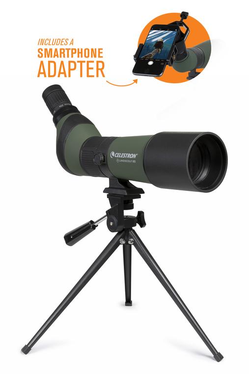 LandScout 20-60x65 Spotting Scope w/Smartphone Adapter