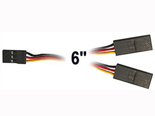 Y Connector HD 6 inch Universal Gold (Hitec) (HRC54701S)