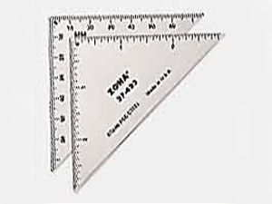 3" Triangle Ruler