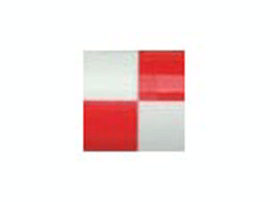 UltraCote, 1" Squares, White/Red