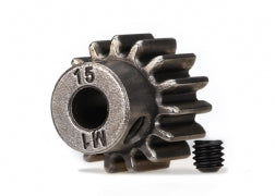 Traxxas Gear, 15T Pinion (1.0 Metric Pitch), Fits 5mm Shaft (6487X)