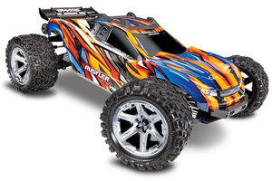 1/10 Rustler, 4WD, VXL (Requires battery & charger): Orange
