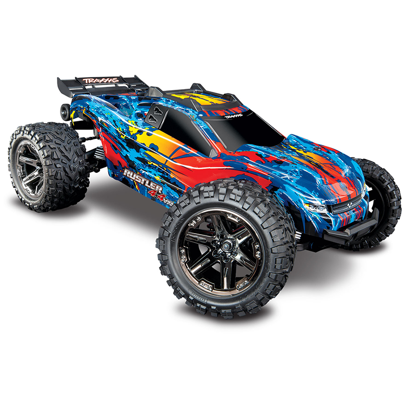1/10 Rustler, 4WD, VXL (Requires battery & charger): Red