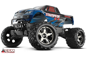 1/10 Stampede, 4WD, VXL (Requires battery & charger): Blue
