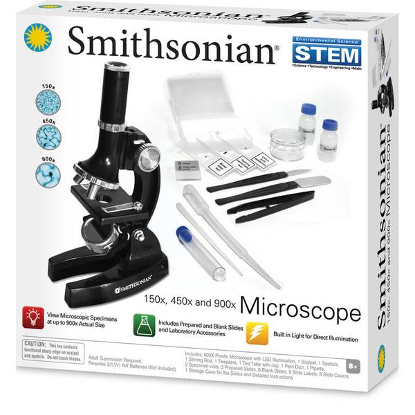 Smithsonian STEM 150x/450x/900x Microscope Kit