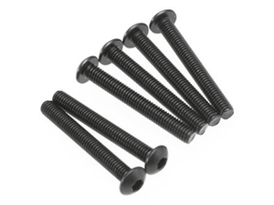 Traxxas Screws, 3x23mm Buttonhead Machine (Hex Drive) (6) (2591)