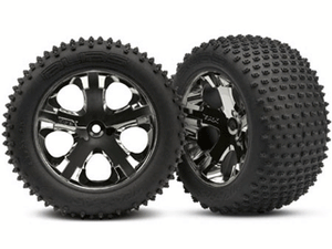 Alias Tires/ Blk Chrome Whls (2): Rear