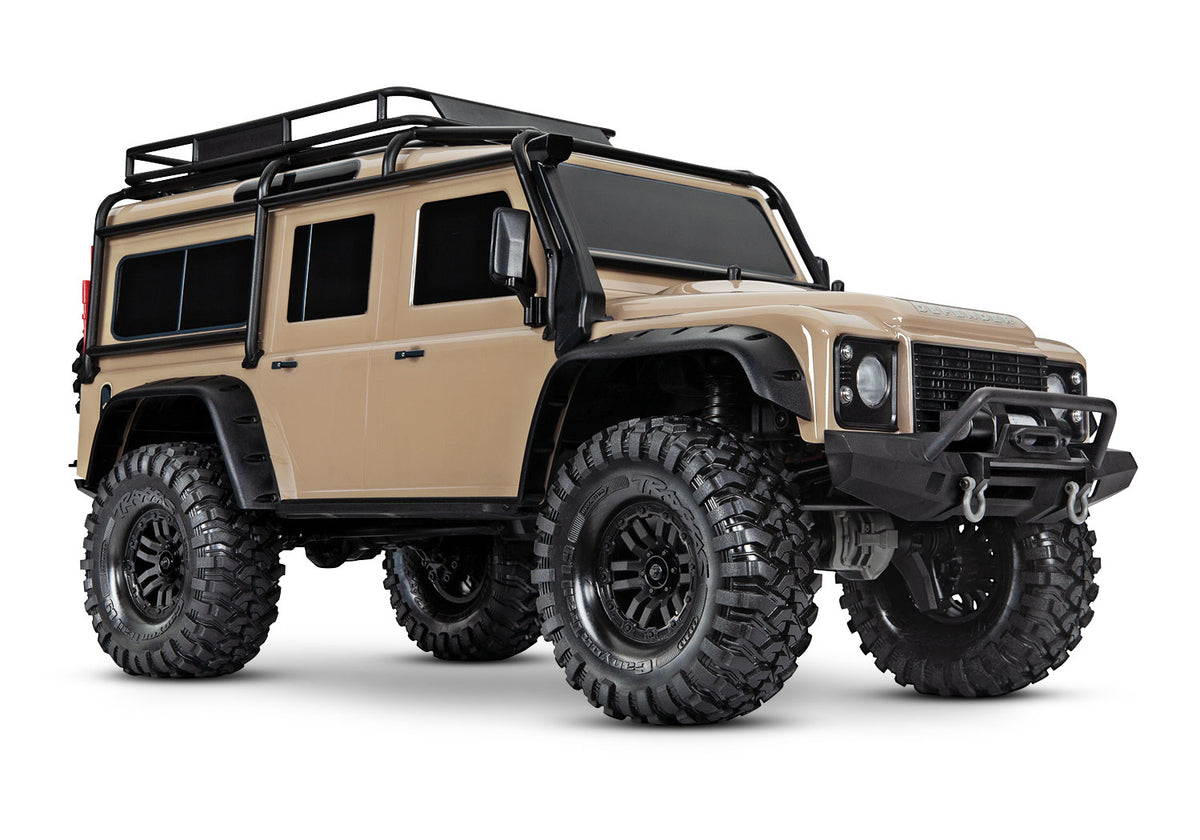 Traxxas 1/10 TRX-4 Land Rover Defender, 4WD, RTD (Requires battery & charger): Sand (82256-4-Sand)