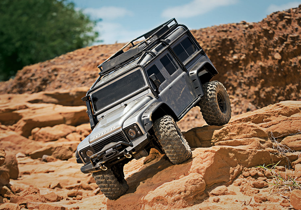 1/10 TRX-4 Land Rover Defender, 4WD, RTD (Requires battery & charger): Silver