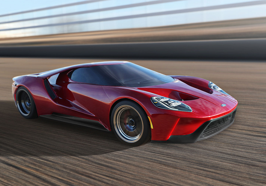 1/10 Ford GT, 4WD, RTD (Requires battery & charger): Red