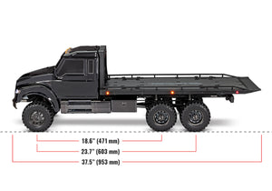 1/10 TRX-6 Ultimate RC Hauler, 6WD, RTD w/Led Lights: Black