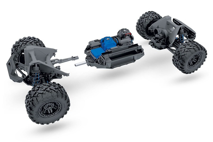 1/10 Maxx, 4WD, RTD (Requires battery & charger): Blue