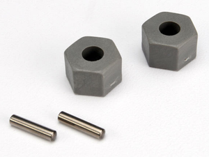 Traxxas Front Wheel Hubs, Hex and Axel Pins (2) (3654)
