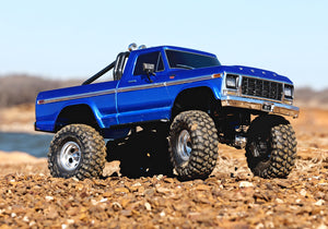 1/10 TRX-4 1979 Ford F-150 High Trail Edition: Blue (Needs Battery & Charger)