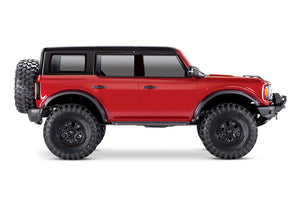 1/10 TRX-4 2021 Ford Bronco, 4WD, RTD (Requires battery & charger): Red