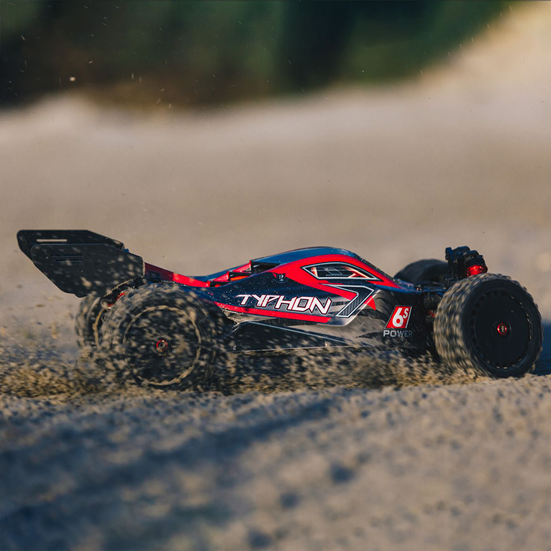 ARRMA 1/8 Typhon 6S, 4WD, BLX (Requires battery & charger): Black (ARA8606V5)