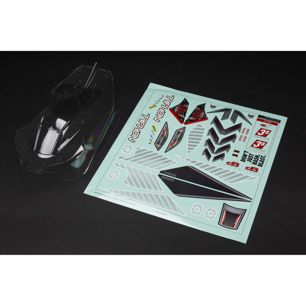 Body Clear Typhon 4x4 with Decals: ARA402270