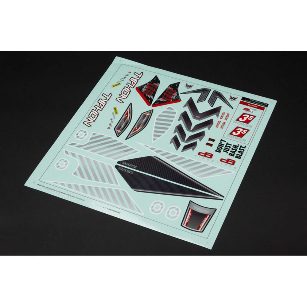 Body Clear Typhon 4x4 with Decals: ARA402270